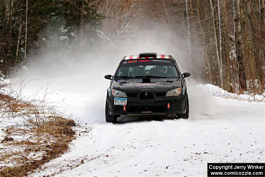 Matt James / Jackie James Subaru Impreza on SS2, Nemadji Trail West I.
