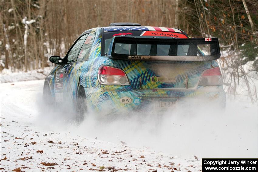 Matt James / Jackie James Subaru Impreza on SS2, Nemadji Trail West I.