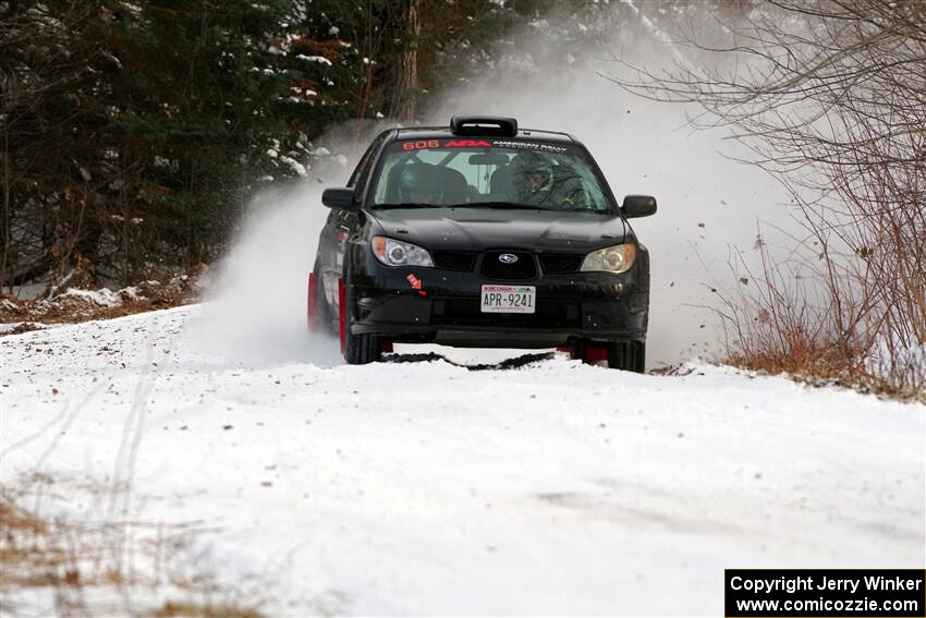 Jonah Becken / Peyton Reece Subaru Impreza 2.5i on SS2, Nemadji Trail West I.