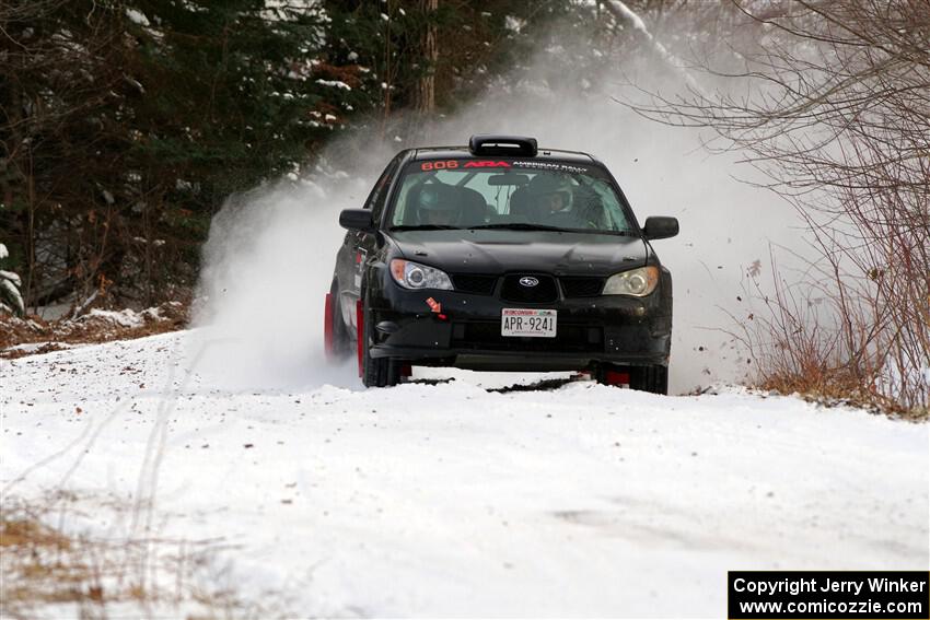 Jonah Becken / Peyton Reece Subaru Impreza 2.5i on SS2, Nemadji Trail West I.