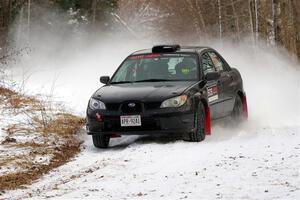 Jonah Becken / Peyton Reece Subaru Impreza 2.5i on SS2, Nemadji Trail West I.