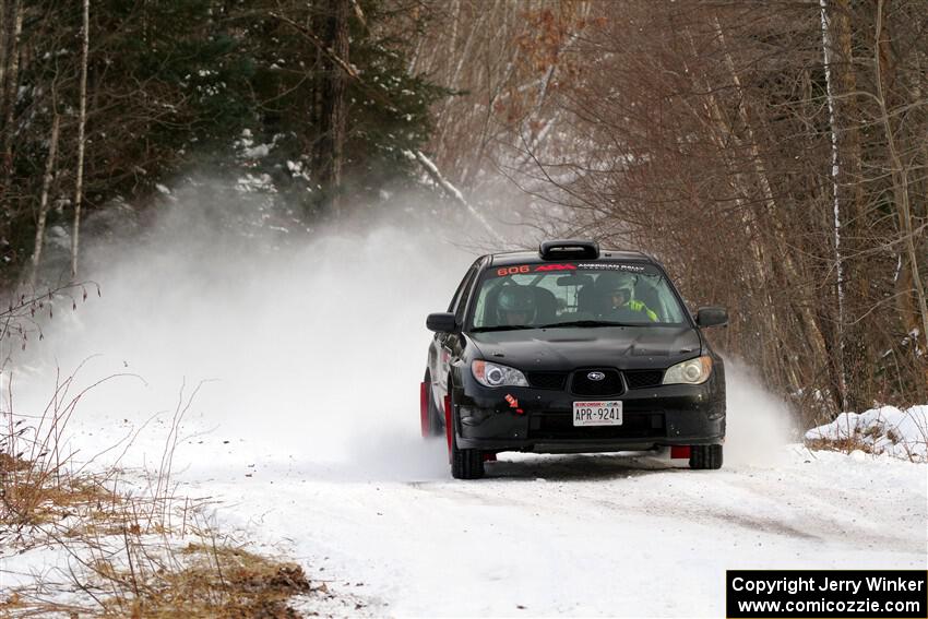 Jonah Becken / Peyton Reece Subaru Impreza 2.5i on SS2, Nemadji Trail West I.