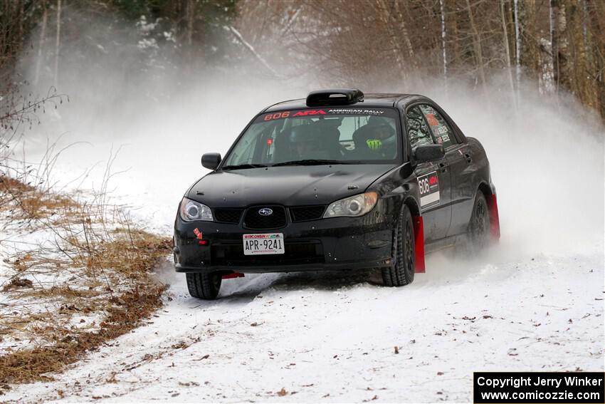 Jonah Becken / Peyton Reece Subaru Impreza 2.5i on SS2, Nemadji Trail West I.
