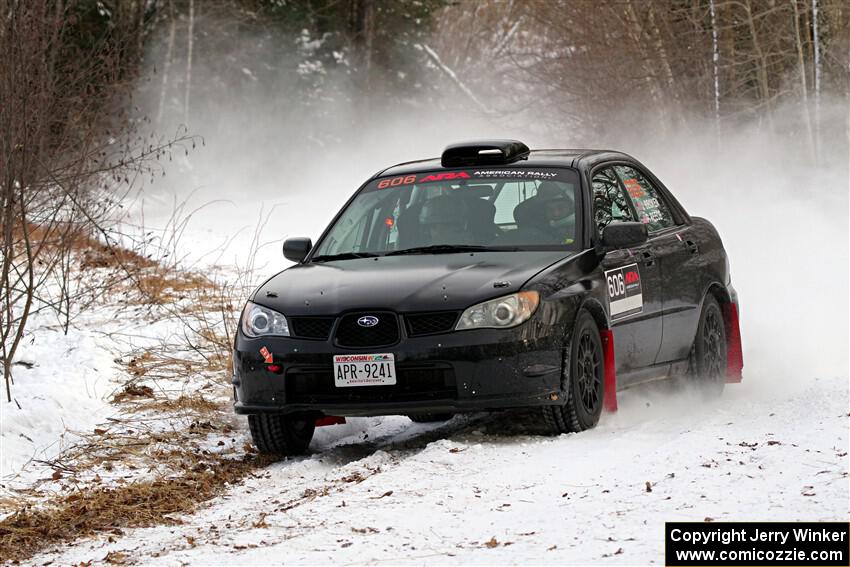 Jonah Becken / Peyton Reece Subaru Impreza 2.5i on SS2, Nemadji Trail West I.