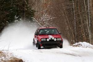 Nino Ortega / Peyton Goldenstein VW GTI on SS2, Nemadji Trail West I.