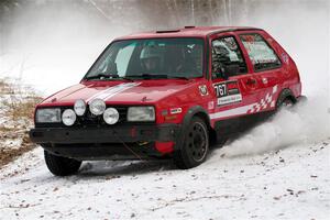 Nino Ortega / Peyton Goldenstein VW GTI on SS2, Nemadji Trail West I.