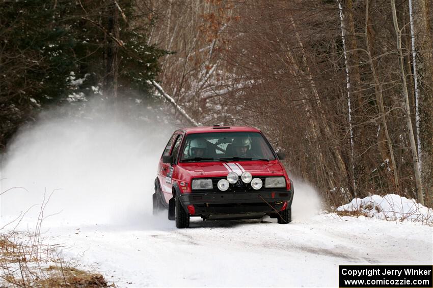 Nino Ortega / Peyton Goldenstein VW GTI on SS2, Nemadji Trail West I.