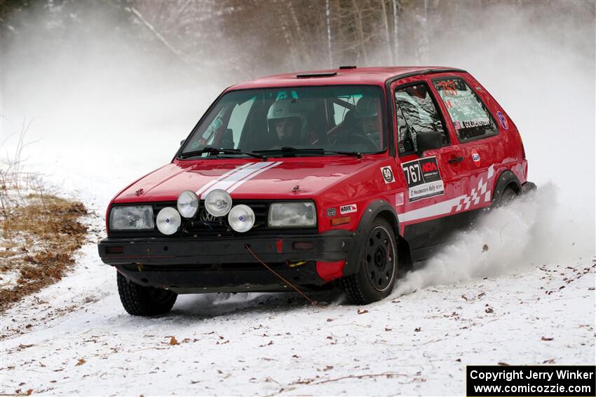 Nino Ortega / Peyton Goldenstein VW GTI on SS2, Nemadji Trail West I.