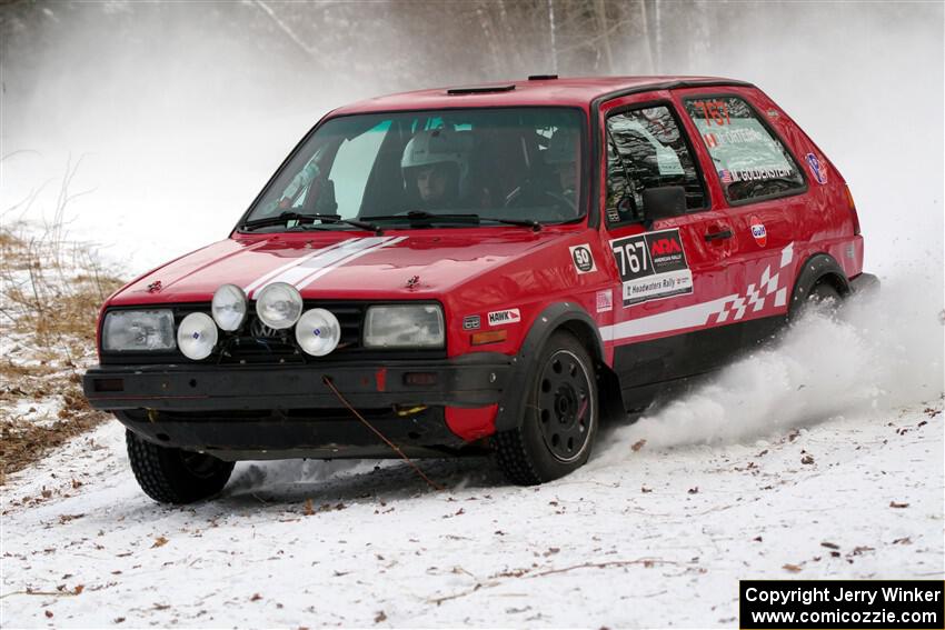 Nino Ortega / Peyton Goldenstein VW GTI on SS2, Nemadji Trail West I.