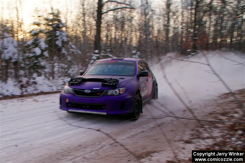 Silas Himes / Guinevere Himes Subaru WRX STi on SS3, Nemadji Trail East II.