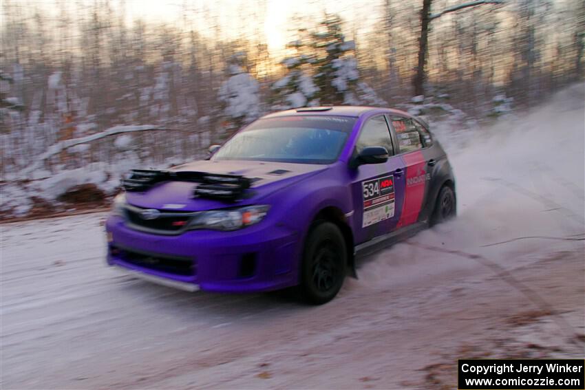 Silas Himes / Guinevere Himes Subaru WRX STi on SS3, Nemadji Trail East II.