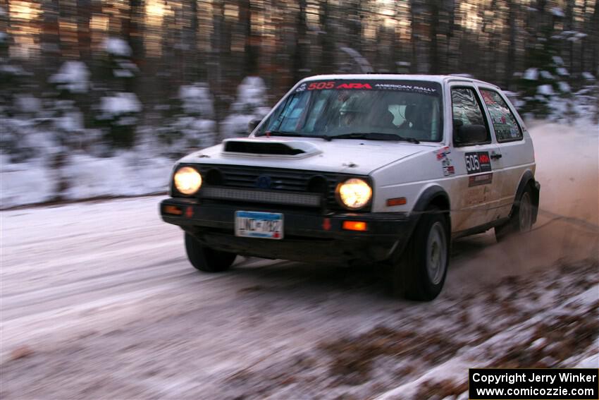 Josh Nykanen / Charlotte Himes VW GTI on SS3, Nemadji Trail East II.