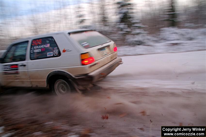 Josh Nykanen / Charlotte Himes VW GTI on SS3, Nemadji Trail East II.