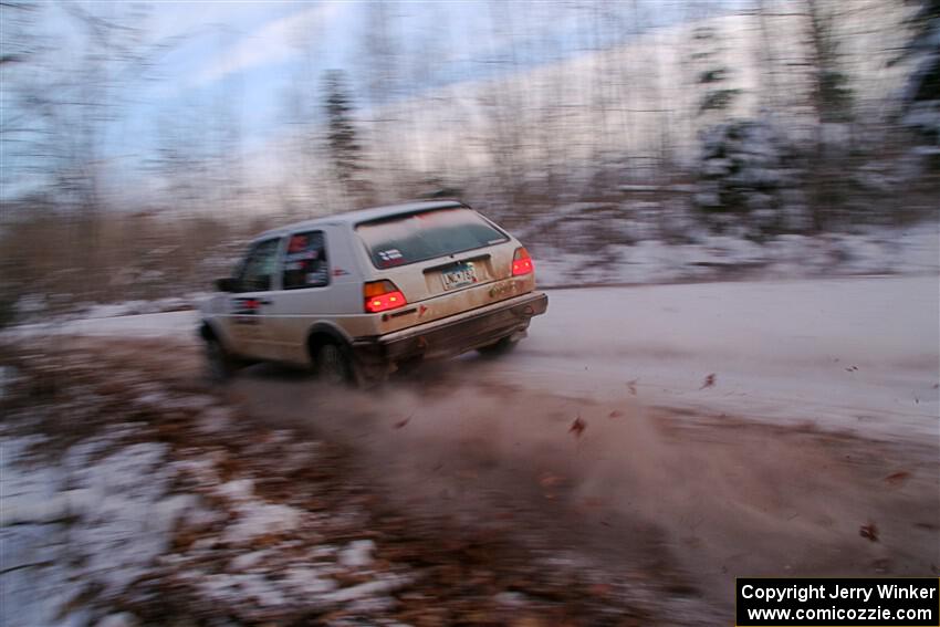 Josh Nykanen / Charlotte Himes VW GTI on SS3, Nemadji Trail East II.