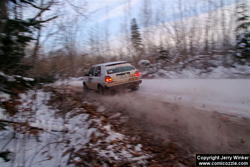 Josh Nykanen / Charlotte Himes VW GTI on SS3, Nemadji Trail East II.