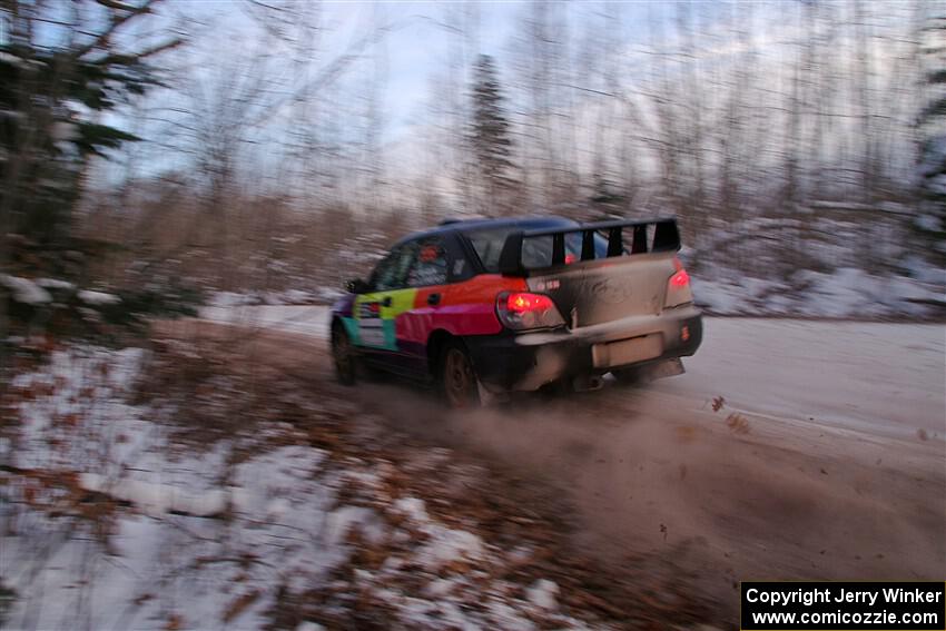 Colin Gleason / Marc Gutenberger Subaru Impreza 2.5RS on SS3, Nemadji Trail East II.