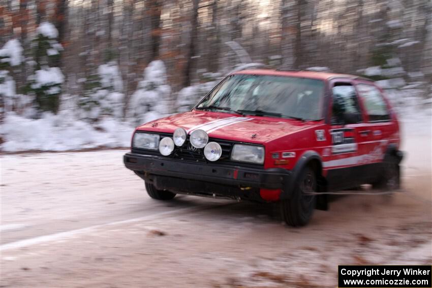 Nino Ortega / Peyton Goldenstein VW GTI on SS3, Nemadji Trail East II.