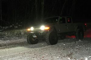 A Jeep Wrangler Rubicon sweeps SS4, Nemadji Trail West II.