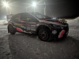 Patrick Gruszka / Florian Barral Hyundai i20 Rally2 after testing before the event.