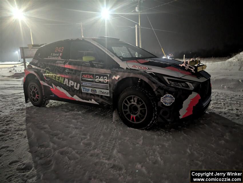 Patrick Gruszka / Florian Barral Hyundai i20 Rally2 after testing before the event.