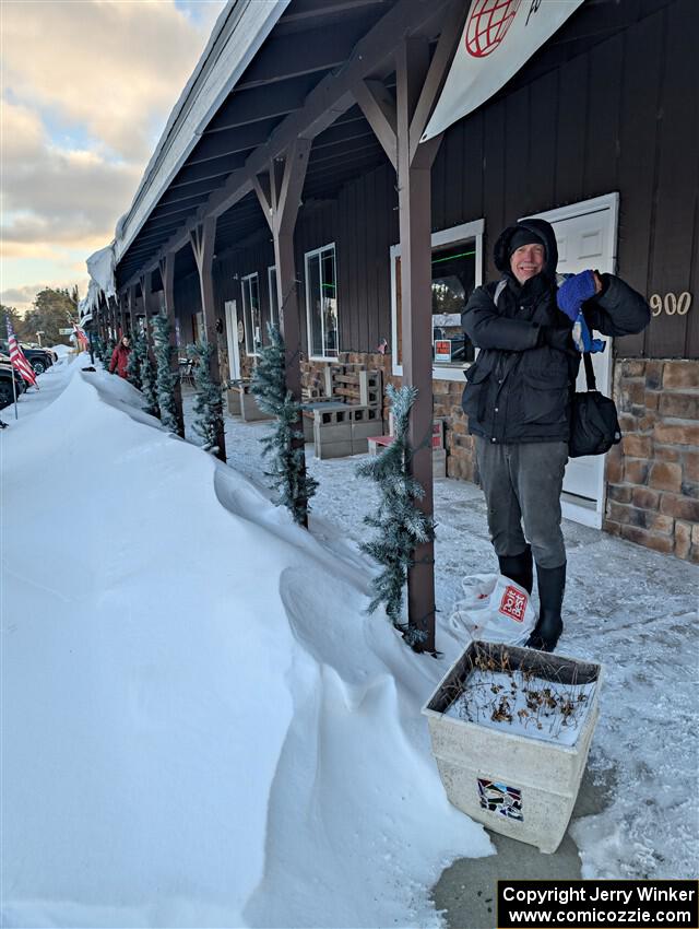 Veteran rally photographer Phil Berg came out of retirement to shoot the rally.