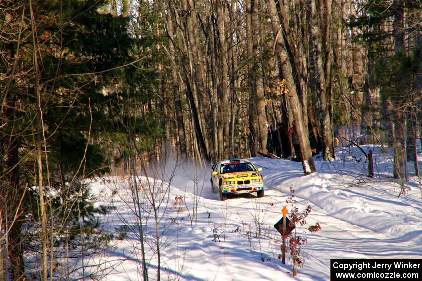 Matt Nykanen / Will Ross BMW 328i on SS13, Sage Creek-Vondette.