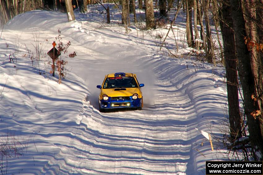 Tom Mayer / Dillon McKenna Subaru WRX on SS13, Sage Creek-Vondette.