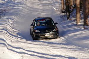 Sandy Liversidge / Tiago Lourenco Mazda Speed 3 on SS13, Sage Creek-Vondette.