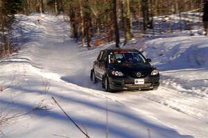 Sandy Liversidge / Tiago Lourenco Mazda Speed 3 on SS13, Sage Creek-Vondette.