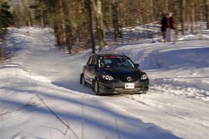 Sandy Liversidge / Tiago Lourenco Mazda Speed 3 on SS13, Sage Creek-Vondette.