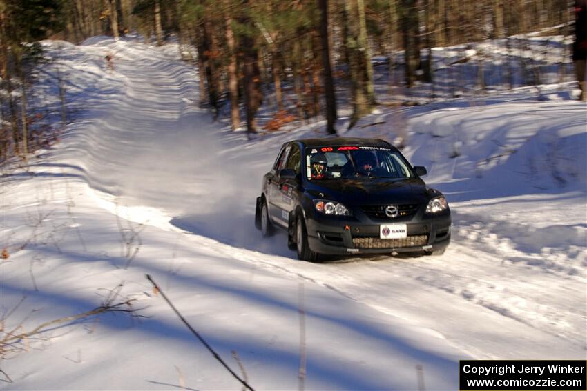 Sandy Liversidge / Tiago Lourenco Mazda Speed 3 on SS13, Sage Creek-Vondette.