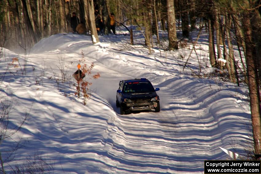 Evan Mosley / Brandon Opperthauser Subaru WRX on SS13, Sage Creek-Vondette.