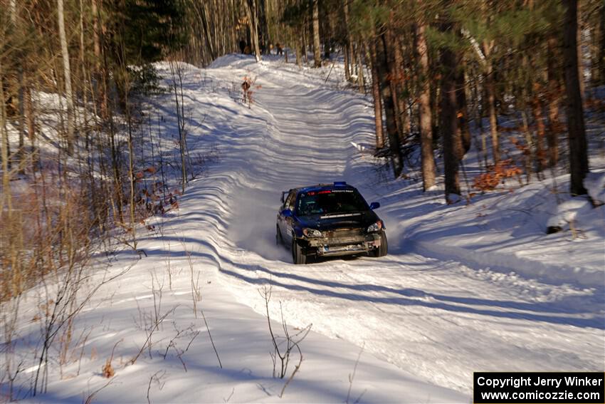 Evan Mosley / Brandon Opperthauser Subaru WRX on SS13, Sage Creek-Vondette.