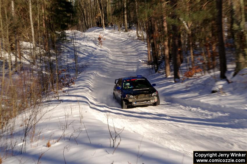 Evan Mosley / Brandon Opperthauser Subaru WRX on SS13, Sage Creek-Vondette.