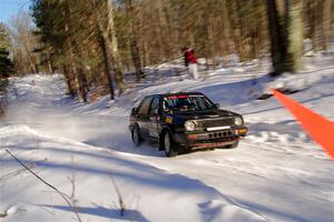 Andy Cowan / John Vinti VW Jetta VR6 on SS13, Sage Creek-Vondette.