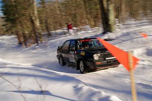 Andy Cowan / John Vinti VW Jetta VR6 on SS13, Sage Creek-Vondette.