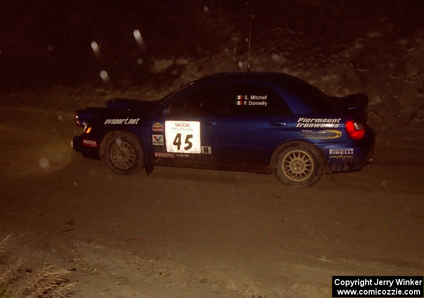 Shane Mitchell / Paul Donnelly Subaru WRX on SS3