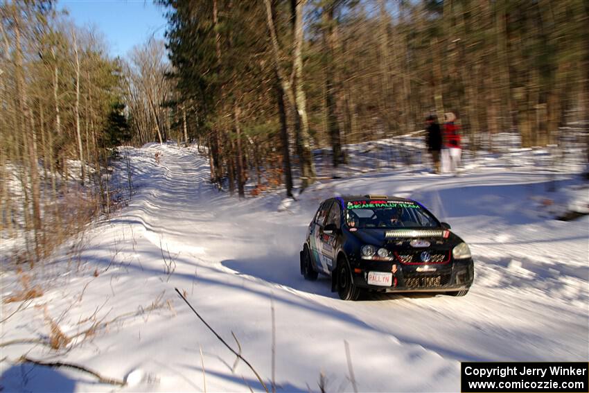 Scott James / Michelle Donovan VW GTI on SS13, Sage Creek-Vondette.