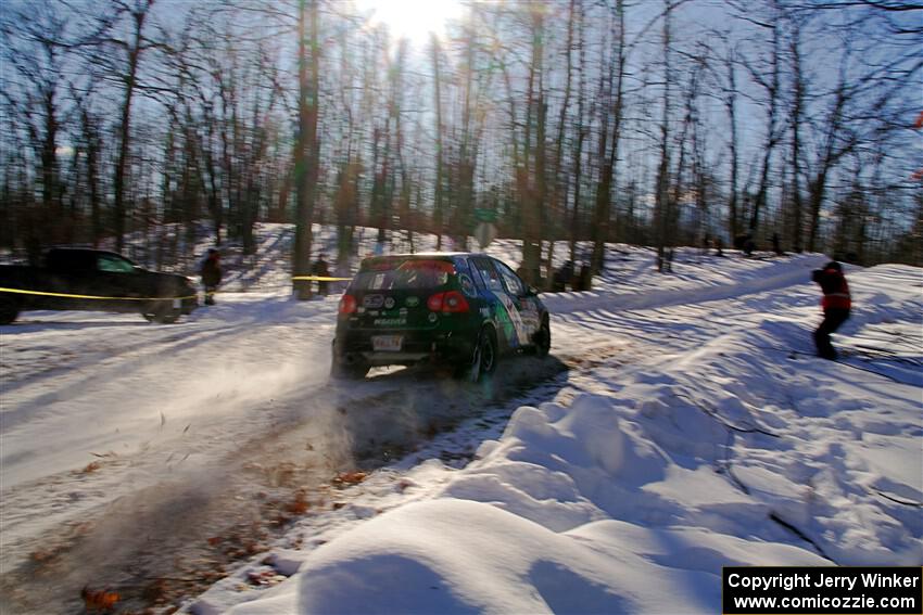 Scott James / Michelle Donovan VW GTI on SS13, Sage Creek-Vondette.