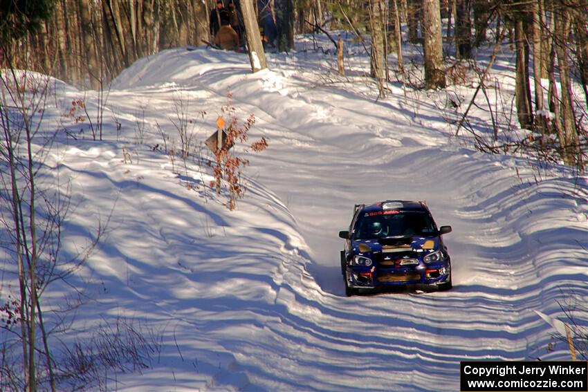 Mike Carr / Jeremy Agostino Subaru WRX STi on SS13, Sage Creek-Vondette.