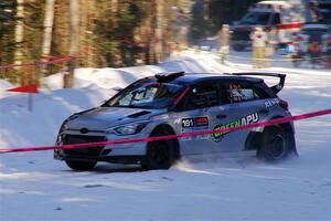 Alastair Scully / Stefan Trajkov Hyundai i20 Rally2 on SS15, Agren-Hunters II.