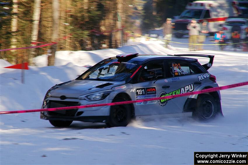 Alastair Scully / Stefan Trajkov Hyundai i20 Rally2 on SS15, Agren-Hunters II.