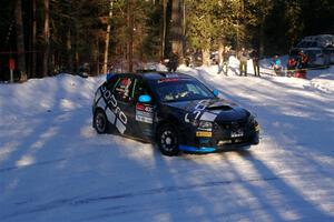 Nick Woodman / Ryan Scott Subaru Impreza WRX STi spins on SS15, Agren-Hunters II.