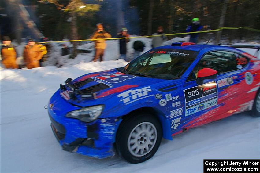 Santiago Iglesias / R.J. Kassel Subaru BRZ on SS15, Agren-Hunters II.