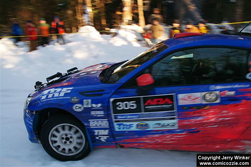 Santiago Iglesias / R.J. Kassel Subaru BRZ on SS15, Agren-Hunters II.