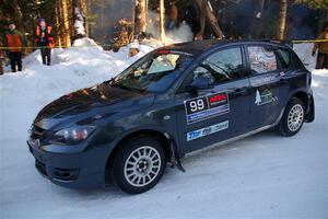 Sandy Liversidge / Tiago Lourenco Mazda Speed 3 on SS15, Agren-Hunters II.