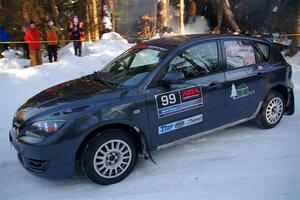 Sandy Liversidge / Tiago Lourenco Mazda Speed 3 on SS15, Agren-Hunters II.