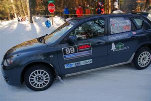Sandy Liversidge / Tiago Lourenco Mazda Speed 3 on SS15, Agren-Hunters II.