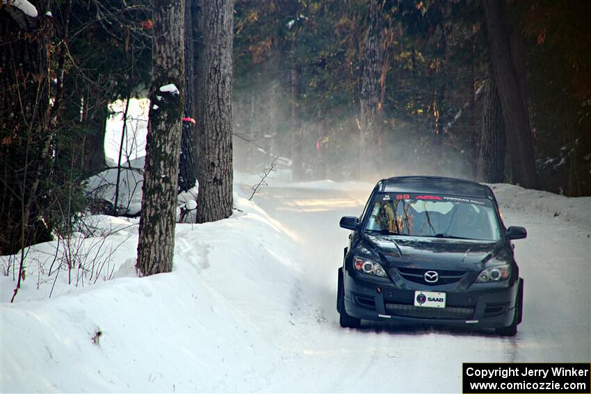 Sandy Liversidge / Tiago Lourenco Mazda Speed 3 on SS15, Agren-Hunters II.
