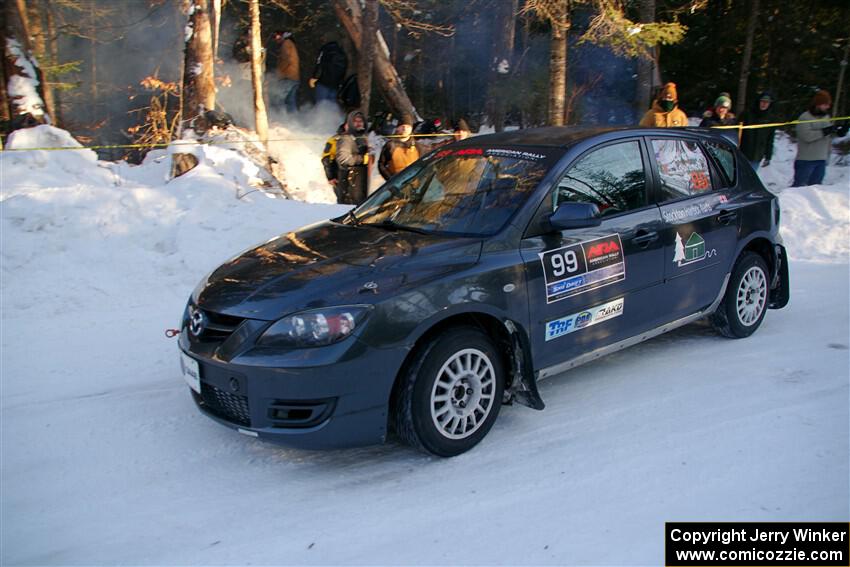 Sandy Liversidge / Tiago Lourenco Mazda Speed 3 on SS15, Agren-Hunters II.